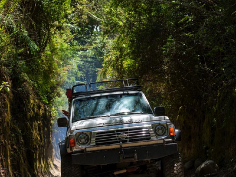 Vista del Volcán Barú con un cielo despejado