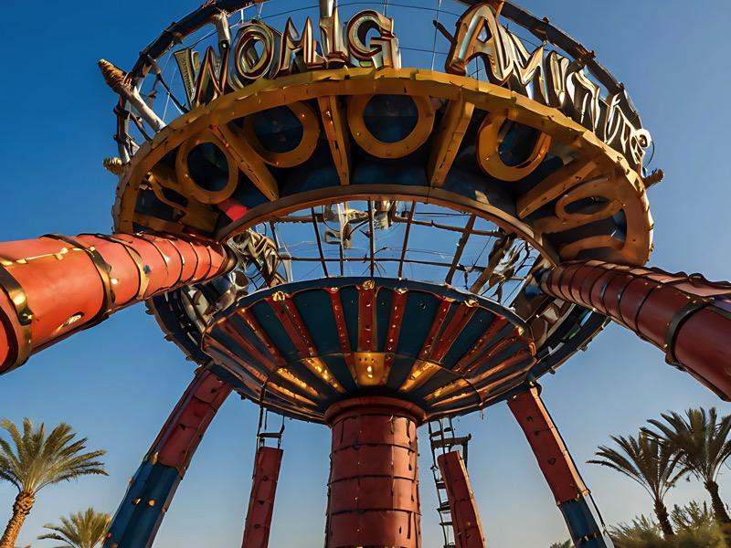 Vista panorámica de un parque en los Emiratos Árabes
