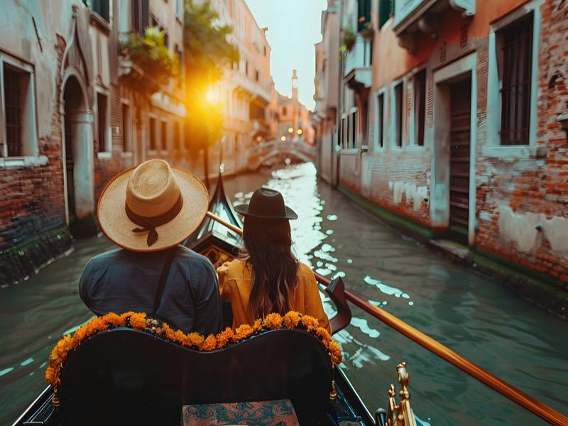 Imagen panorámica de los destinos icónicos de Roma y Florencia